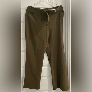 Worthington Petite Stretch Pants in Olive